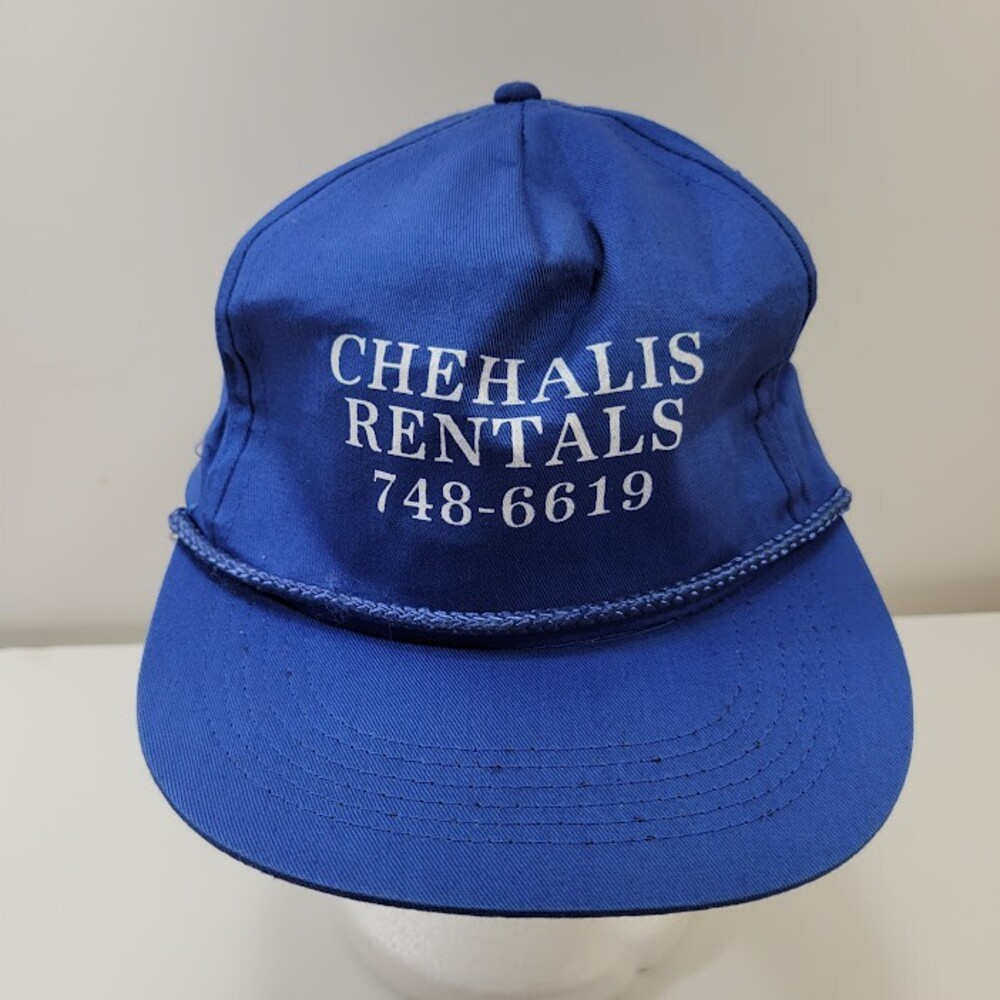Chehalis Rentals Chehalis Washington Hat Cap Snap Back Blue Mens